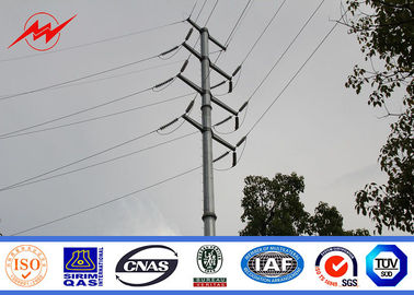 Chiny 12m Q345 Bitumen Electrical Power Pole , Polygonal Steel Transmission Pole dostawca