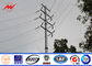 12m Q345 Bitumen Electrical Power Pole , Polygonal Steel Transmission Pole dostawca