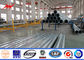 12m Q345 Bitumen Electrical Power Pole , Polygonal Steel Transmission Pole dostawca